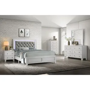 Belinda Dresser and Mirror in White