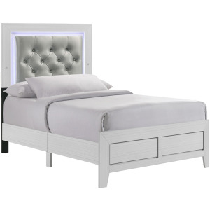Belinda Twin Bed in White