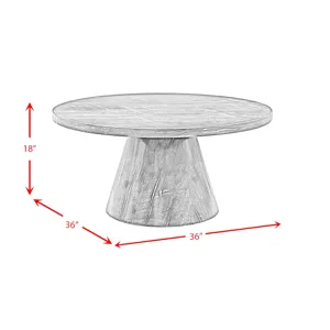 Bellini Round Occasional Coffee Table Complete in Grey