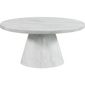 Bellini Round Occasional Coffee Table Complete in White