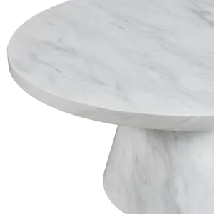 Bellini Oval Coffee Table Complete in White