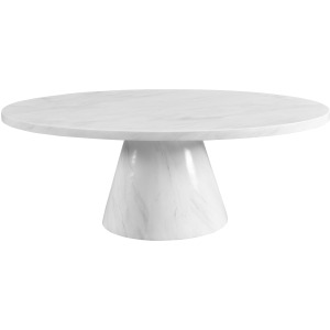 Bellini Oval Coffee Table Complete in White
