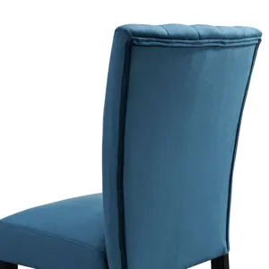 Bellini Side Chair in Navy Blue Velvet (2 Per Pack)