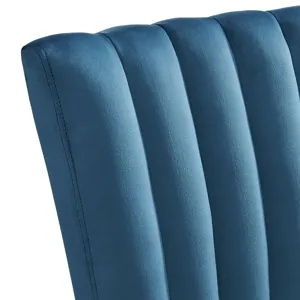 Bellini Side Chair in Navy Blue Velvet (2 Per Pack)