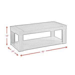 Benton Occasional Three Table Set W/Lift Top Coffee Dark finish