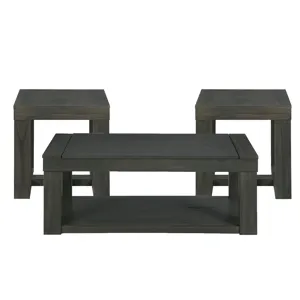 Benton Occasional Three Table Set W/Lift Top Coffee Dark finish