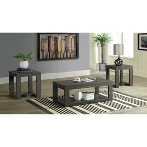 Benton Occasional Three Table Set W/Lift Top Coffee Dark finish