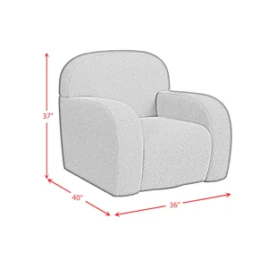 Benz Swivel Chair in Feather Chocolate