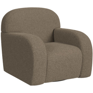 Benz Swivel Chair in Feather Tan