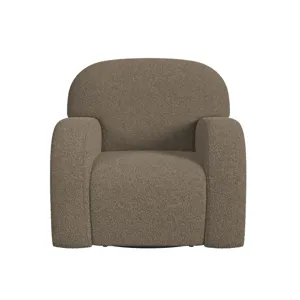 Benz Swivel Chair in Feather Tan