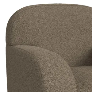 Benz Swivel Chair in Feather Tan