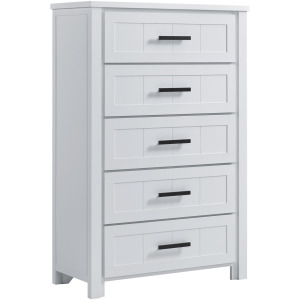 Beverley 5-Drawer Chest in White