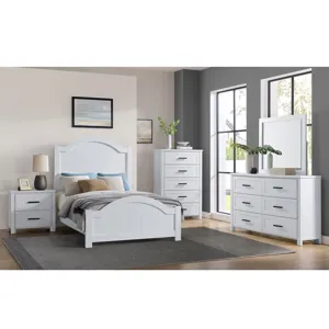 Beverley Twin Arch Bed in White