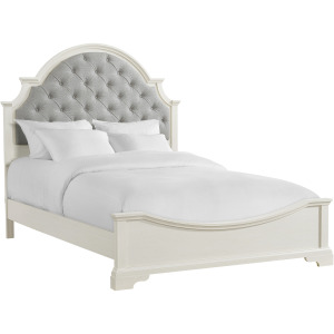 Eastwood Youth Upholstered Bed in Off-White