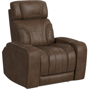 Bonanza P3 Recliner with LED and FD cup holder in Leather Gel Umber
