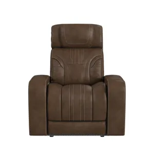 Bonanza P3 Recliner with LED and FD cup holder in Leather Gel Umber
