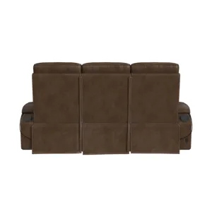 Bonanza P3 Sofa with I Table, reading light, heat, massage, LED, speaker and FD cup holder in Leathe