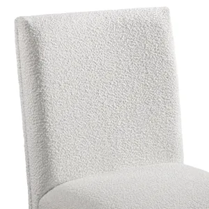 Breckenridge 36\"H Upholstered Dining Side Chair with White Cotton in Black (2 Per Carton)