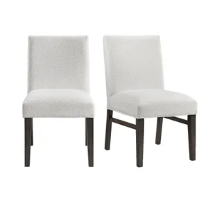 Breckenridge 36\"H Upholstered Dining Side Chair with White Cotton in Black (2 Per Carton)