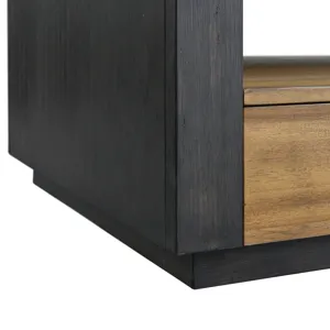Breckenridge Sofa Table in Light Oak & Black