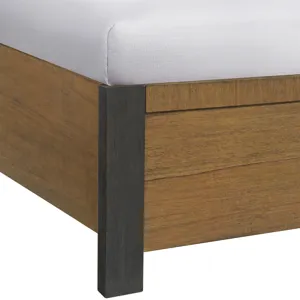 Breckenridge Queen 56" Bed in Oak & Black