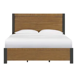 Breckenridge King 56" Bed in Oak & Black