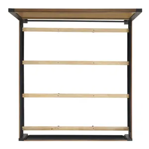 Breckenridge King 56" Bed in Oak & Black