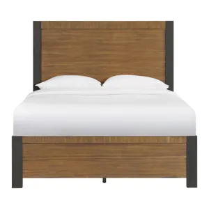 Breckenridge Queen 56" Bed in Oak & Black