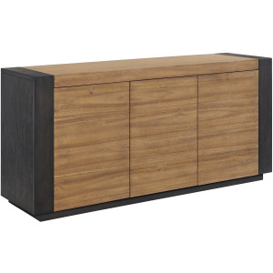 Breckenridge Server with Oak Top and Front in Black