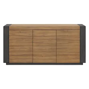 Breckenridge Server with Oak Top and Front in Black