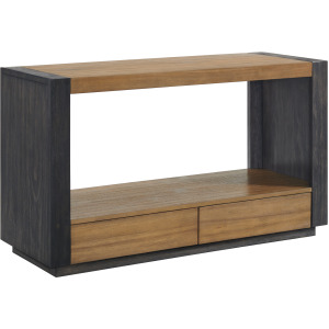 Breckenridge Sofa Table in Light Oak & Black