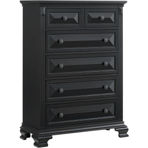 Bridgestone 6-Drawer Chest in Black