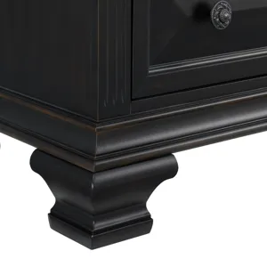 Bridgestone Dresser and Mirror Set in Black