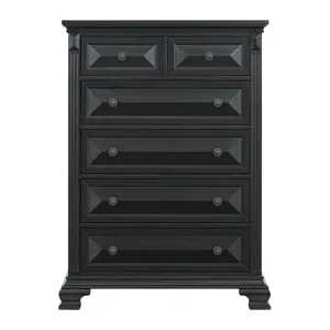 Bridgestone 6-Drawer Chest in Black