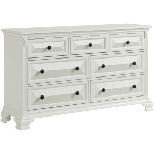 Bridgestone 7-Drawer Dresser in Antique White