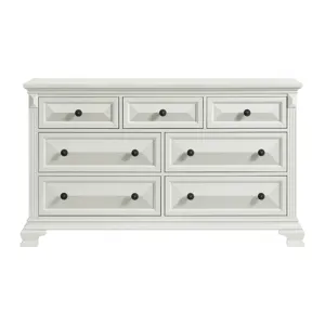 Bridgestone 7-Drawer Dresser in Antique White