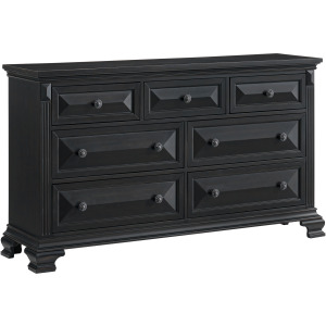 Bridgestone 7-Drawer Dresser in Black