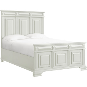 Bridgestone Queen Panel Bed in Antique White