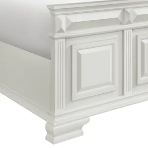 Bridgestone Queen Panel Bed in Antique White