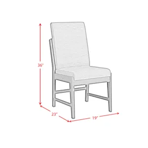 Brisbane Dining Side Chair with Bozeman Brown PU in Brown (2 Per Carton)