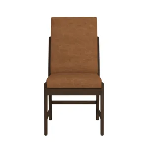 Brisbane Dining Side Chair with Bozeman Brown PU in Brown (2 Per Carton)