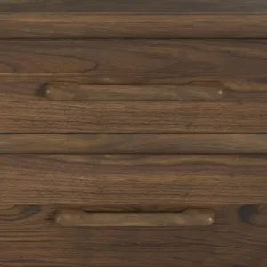 Brisbane Nightstand with USBC and LED in Brown