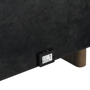 Brisbane Nightstand with USBC and LED in Brown