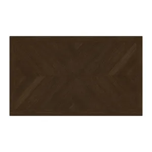 Brooks 6PC Dining Set with Table, 4 Wood Back and UPH Seat Chairs, and Bench in Medium Brown & Black