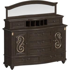 Brunswick Hutch and Server in Mahogany