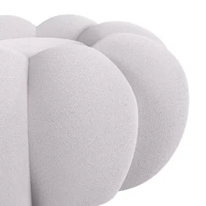 Bubble Swivel Chair and Ottoman in Grey