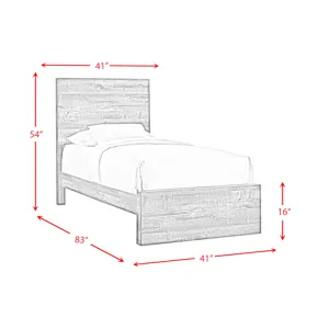 Bailey Drift Twin Panel Bed