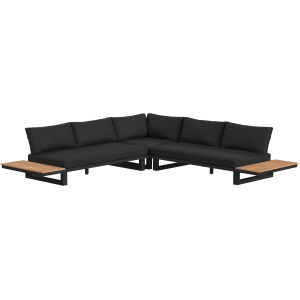Cabana Three Piece Outdoor Living Set in Black