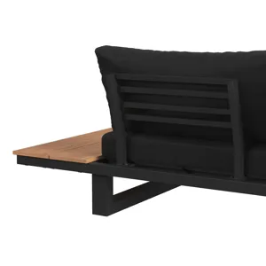 Cabana Three Piece Outdoor Living Set in Black