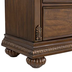 Cadenza Nightstand with USB-C in Brown